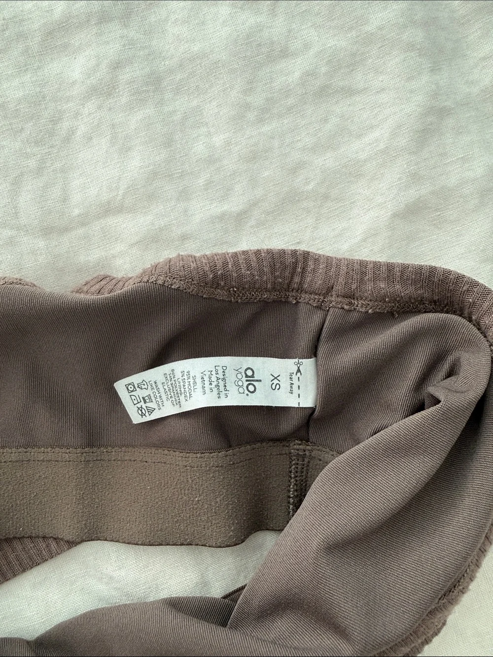 ALO Yoga Ribbed Spaghetti-Strap Bralette in Dark Brown